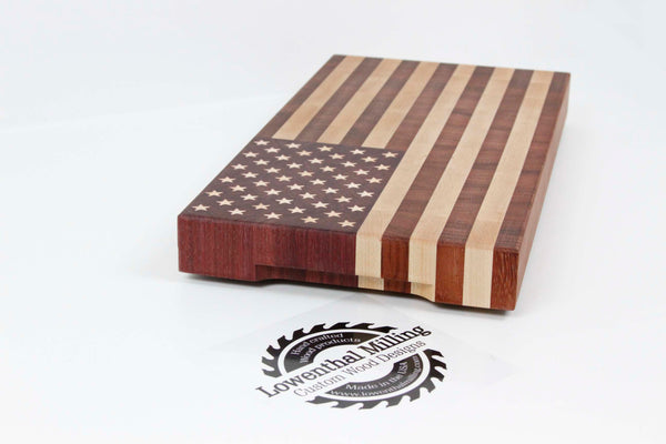 American Flag End Grain Cutting Board (Small)
