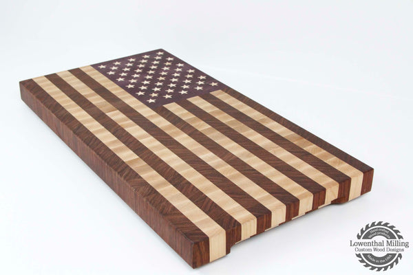 American Flag End Grain Cutting Board (Large)