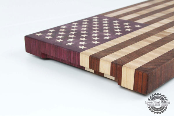 American Flag End Grain Cutting Board (Large)