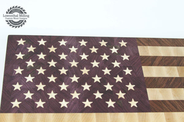 American Flag End Grain Cutting Board (Large)