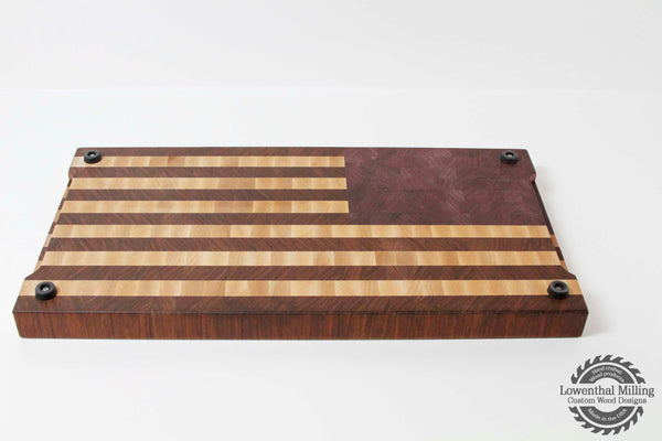 American Flag End Grain Cutting Board (Large)