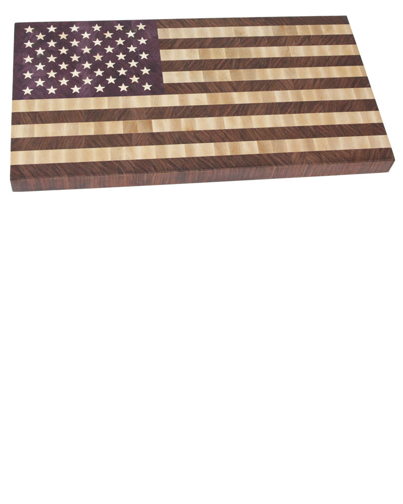 Large end grain american flag cutting board!