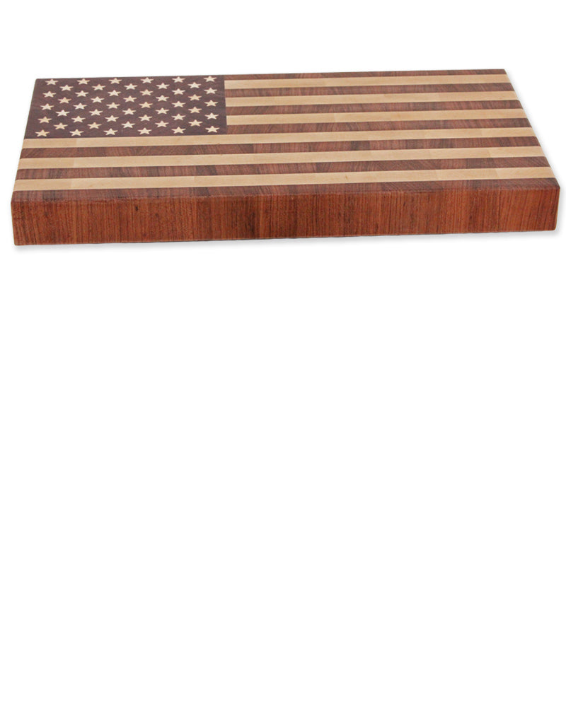 Small end grain american flag cutting board!